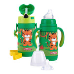 Nuby 3-Stage Stainless Steel Cup Set with 3D Sleeve 300ml