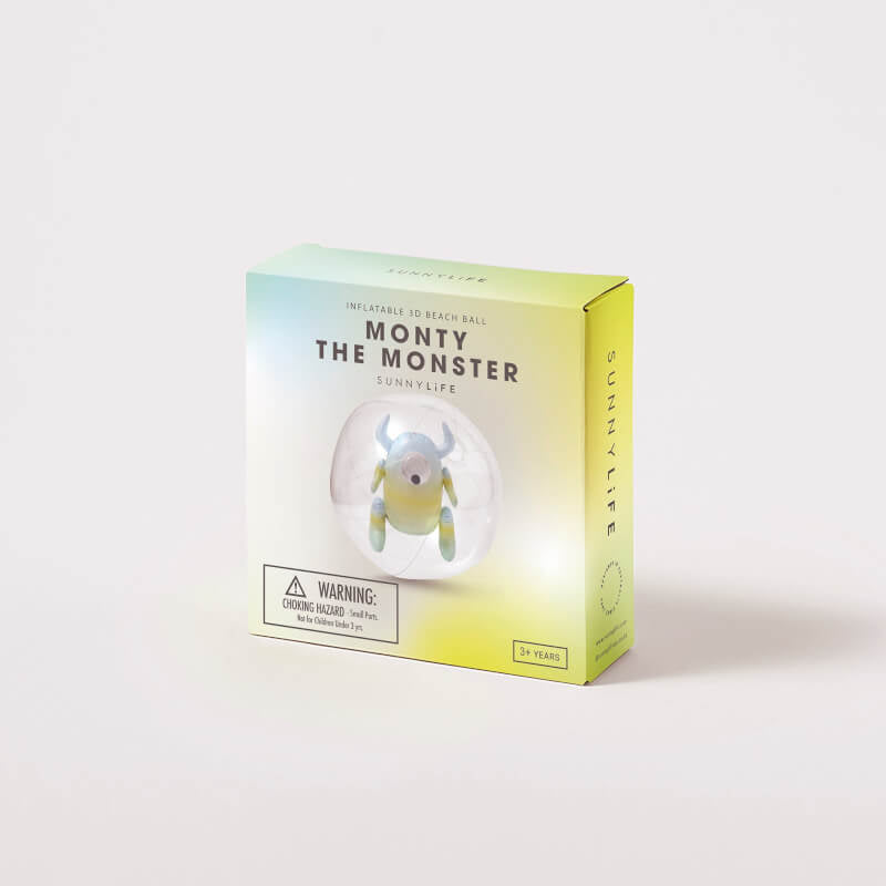SUNNYLiFE 3D充氣沙灘球 - 怪獸蒙蒂