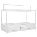 LIFETIME Kidsrooms 4-in-1 House Bed with a Roof For Fabric 90x200cm