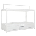 LIFETIME Kidsrooms 4-in-1 House Bed with a Roof For Fabric 90x200cm
