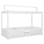 LIFETIME Kidsrooms 4-in-1 House Bed with a Roof For Fabric 90x200cm