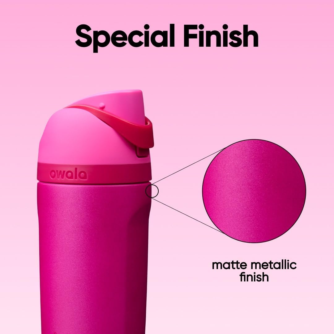 Owala Freesip Kids Stainless Steel Water Bottle 16oz - Read My Lips