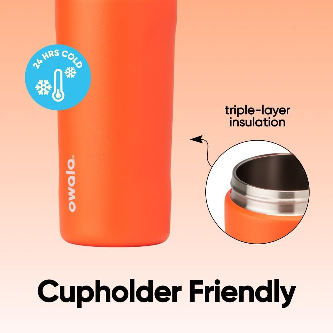 Owala Freesip Kids Stainless Steel Water Bottle 16oz - Blue Citrus