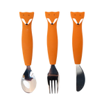 Trixie Silicone cutlery set 3-pack - Mr. Fox