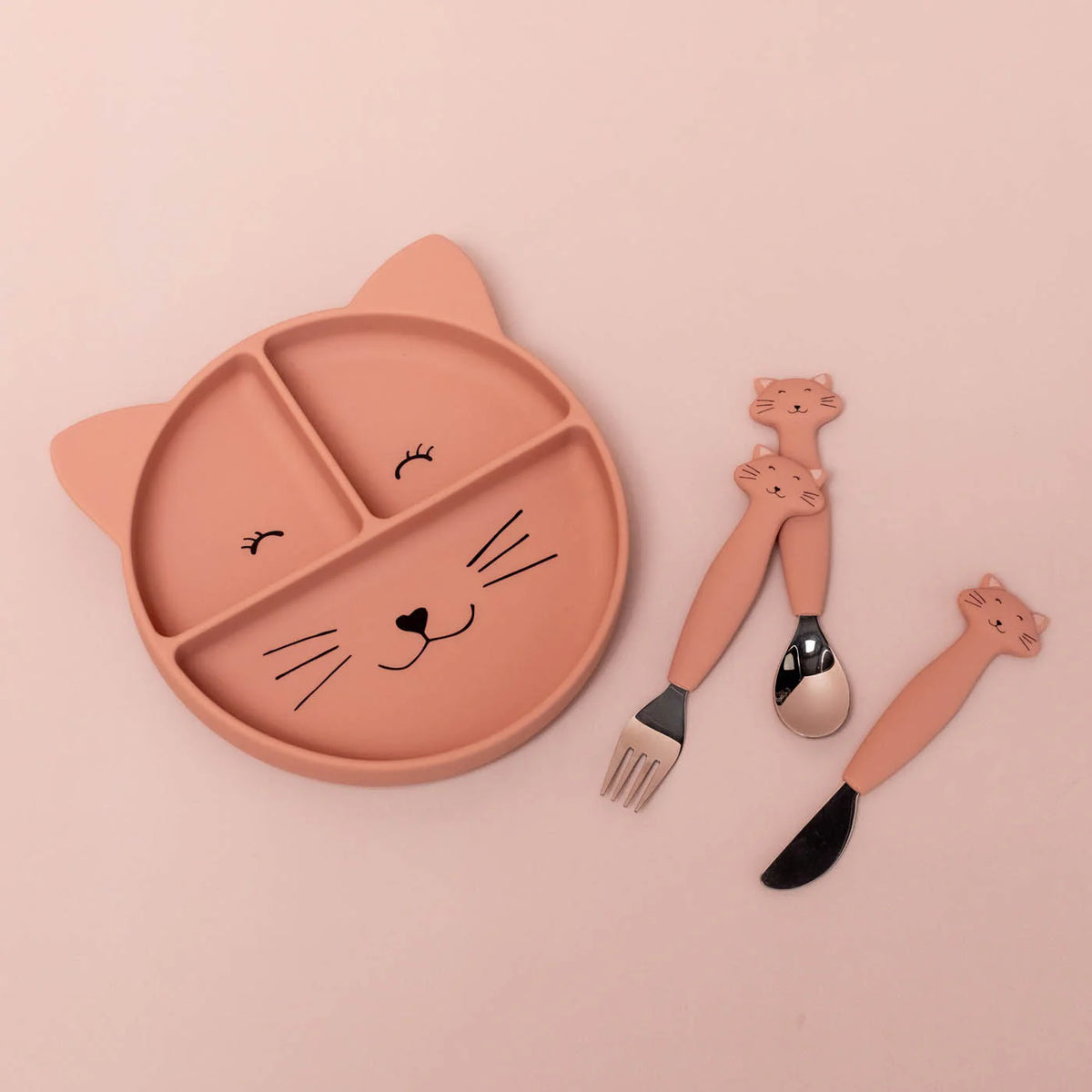 Trixie Silicone cutlery set 3-pack - Mrs. Cat