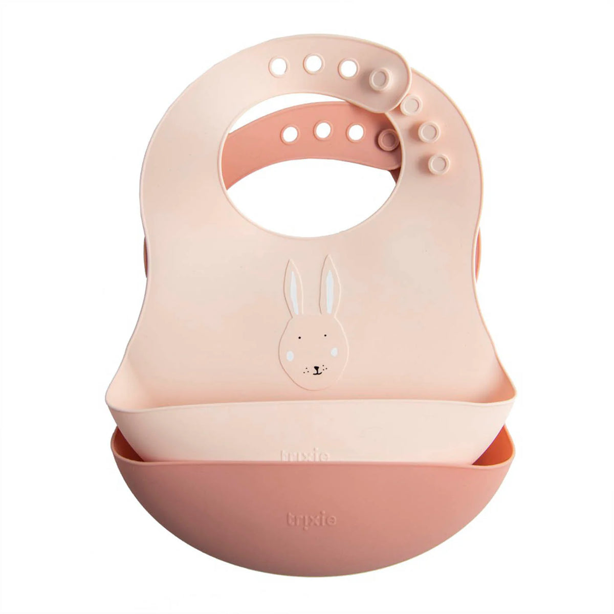 Trixie Silicone bib 2-pack - Mrs. Rabbit