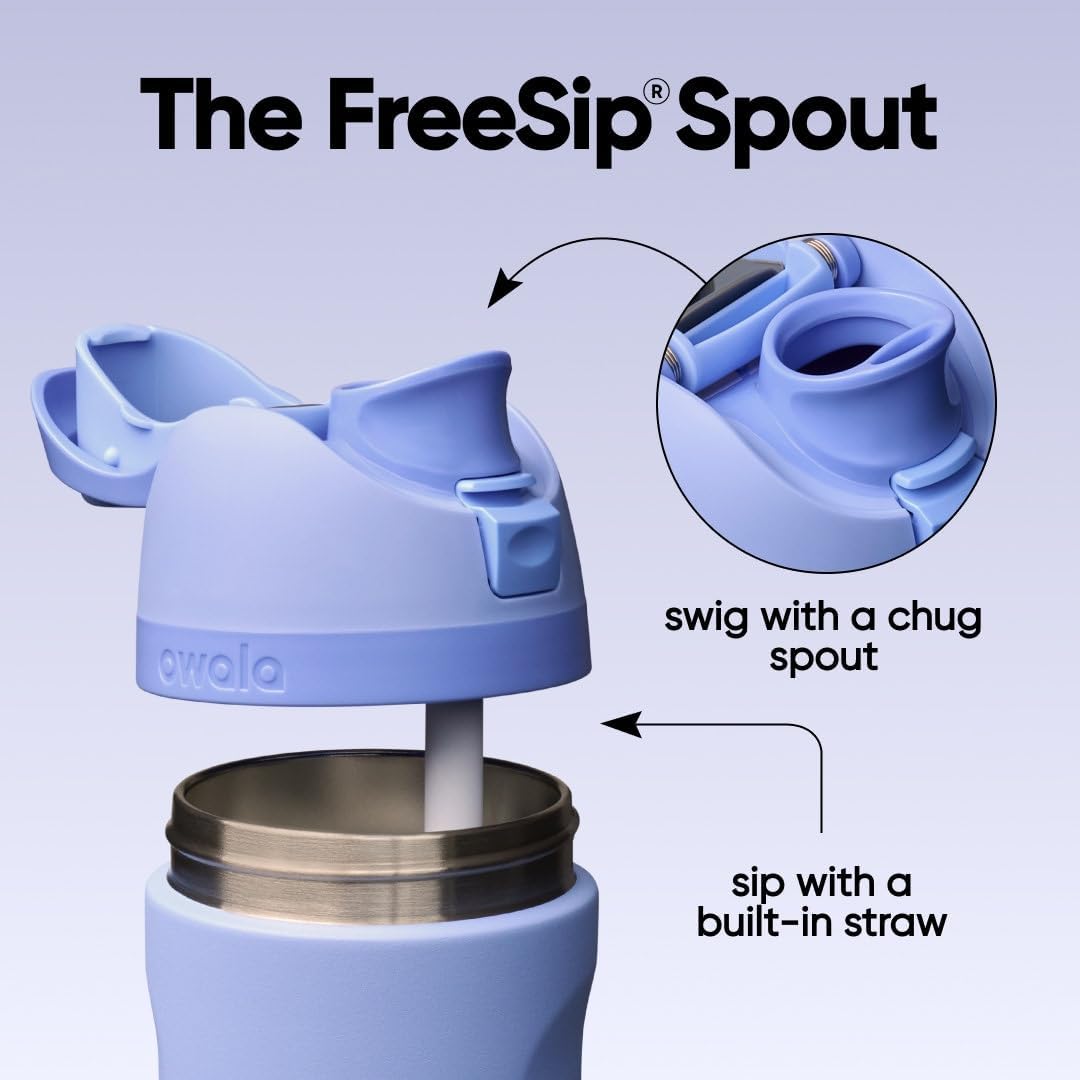 Owala Freesip Kids Stainless Steel Water Bottle 16oz - Out of the Blue