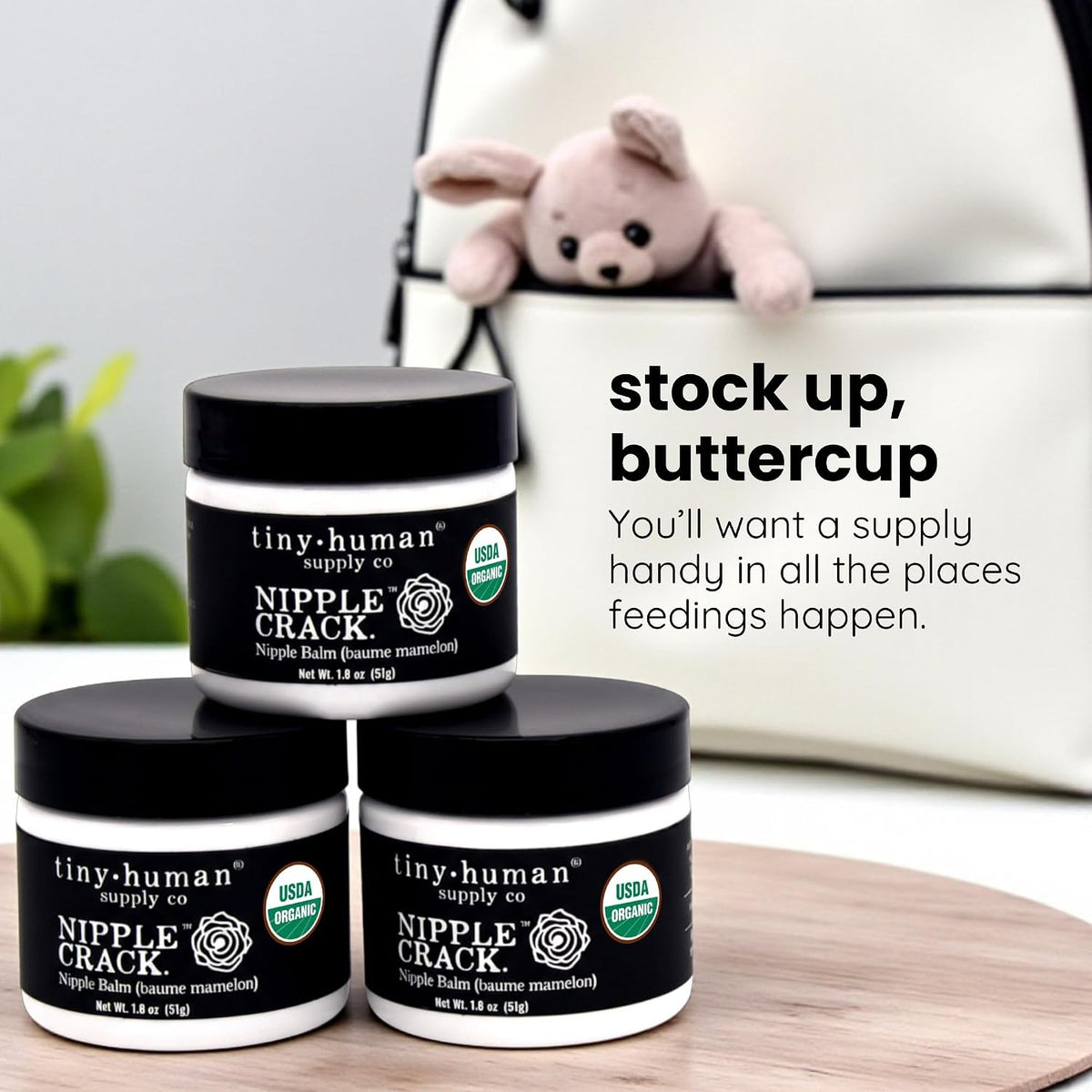 Tiny Human Organic Nipple Cream - Lanolin Free
