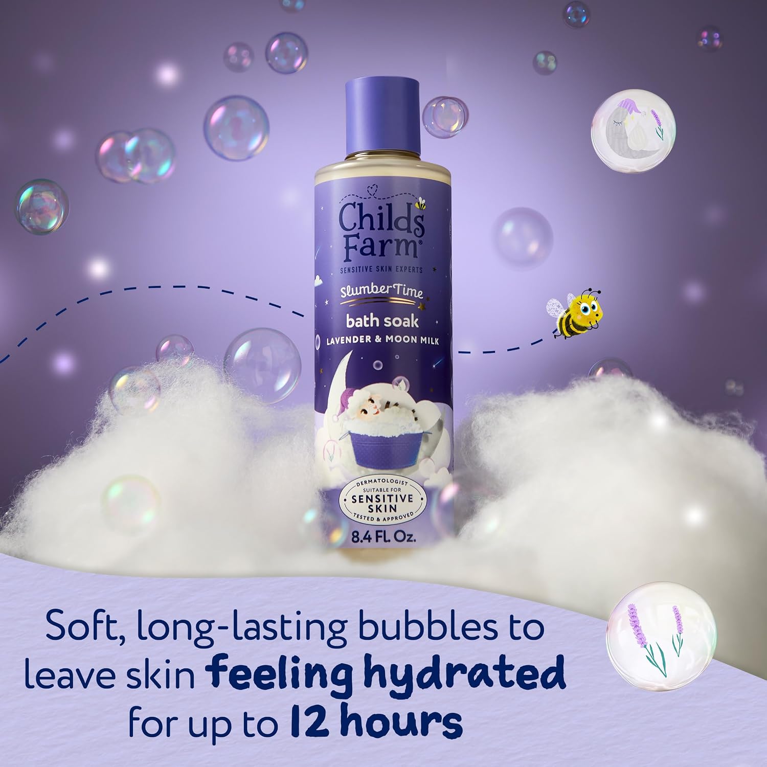 Childs Farm SlumberTime Bath Soak - Lavender & Moon Milk 250ml