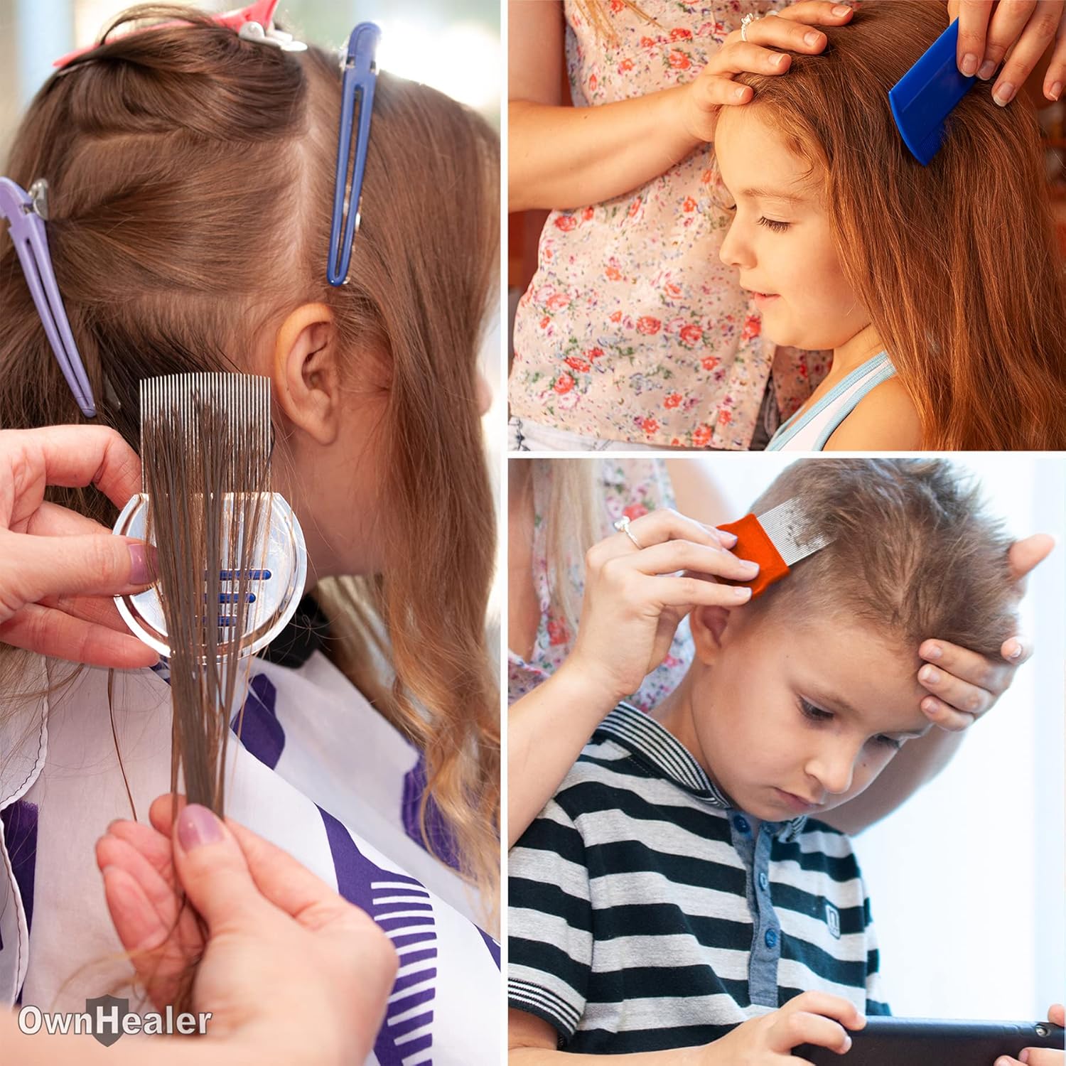 OWNHEALER Professional Lice Comb Kit
