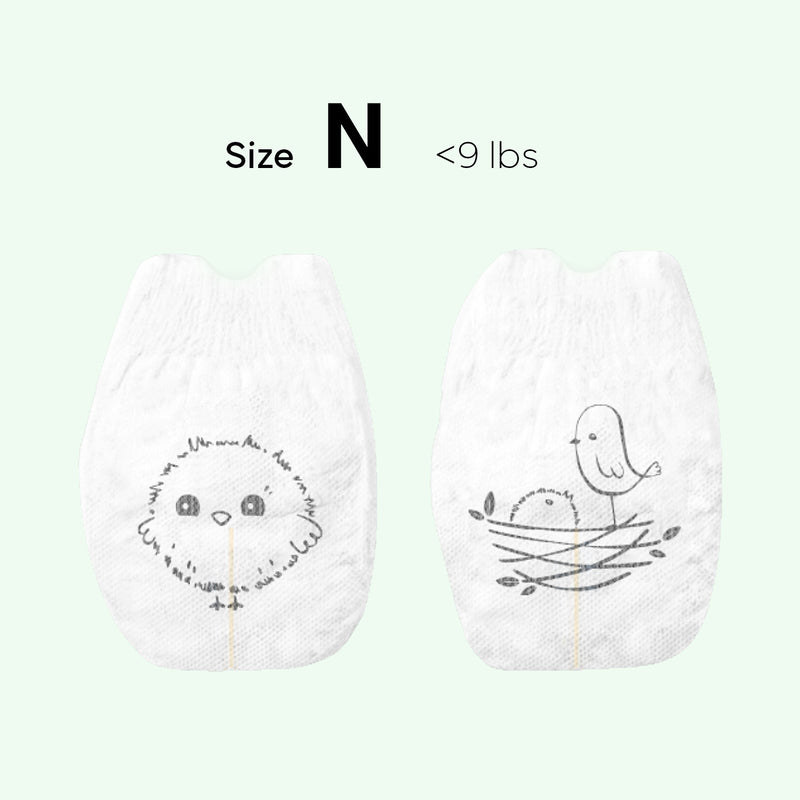 Parasol Clear+Dry Natural Diapers Size NB - 88x2pcs