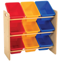 Baby Star x Delsun 9 Toy Storage Organiser - Rainbow