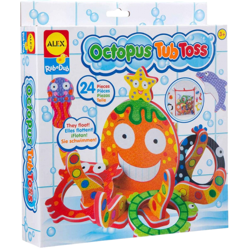 ALEX TOYS 摩擦章魚浴缸投擲玩具