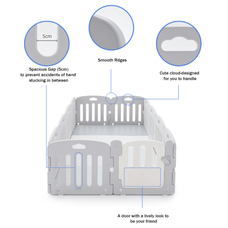 Alzipmat Baby Room - Plain White