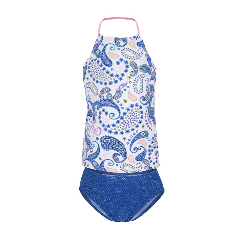 Platypus Boho Paisley UPF50+ Hi Neck Tankini