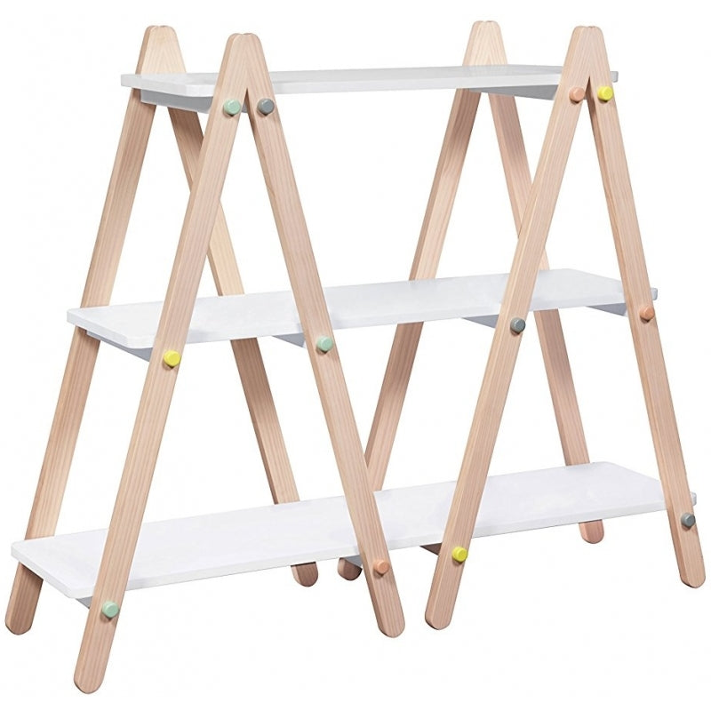 Babyletto Dottie Bookcase - White / Washed Natural