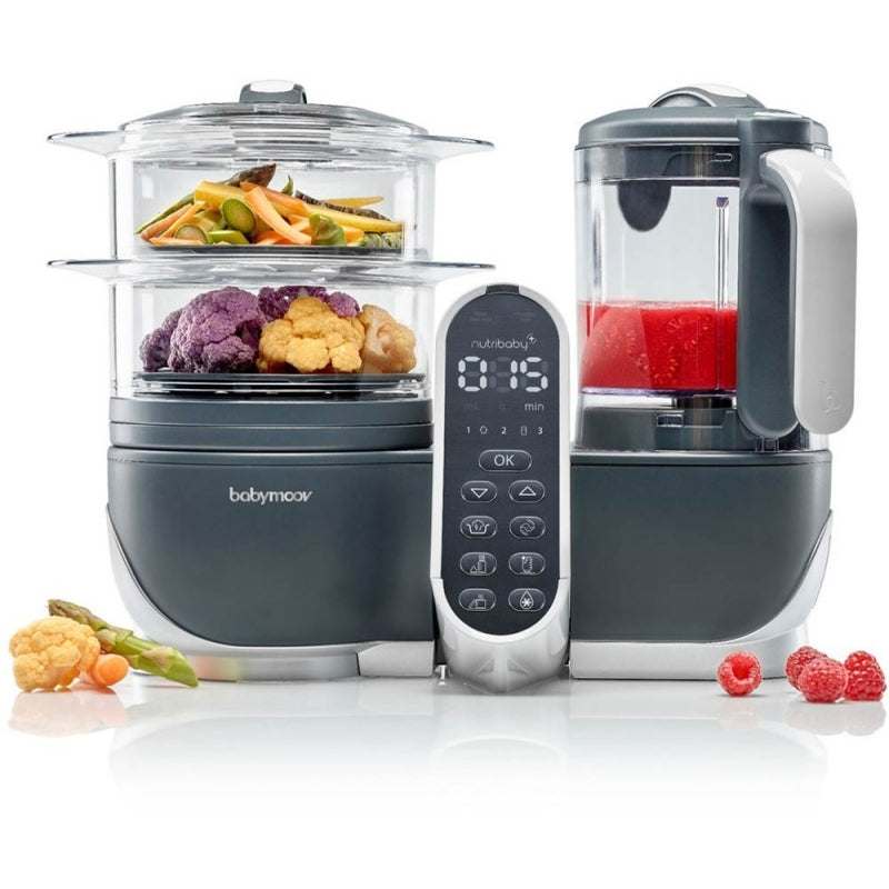 Babymoov Nutribaby+ Food Processor - Industrial Grey