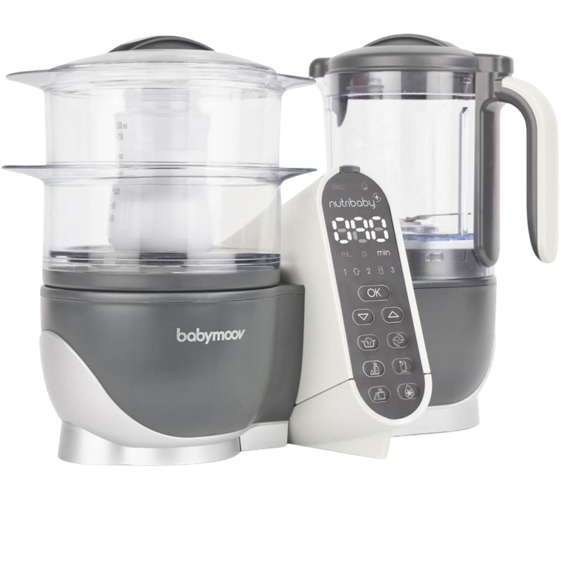 Babymoov Nutribaby+ Food Processor - Industrial Grey