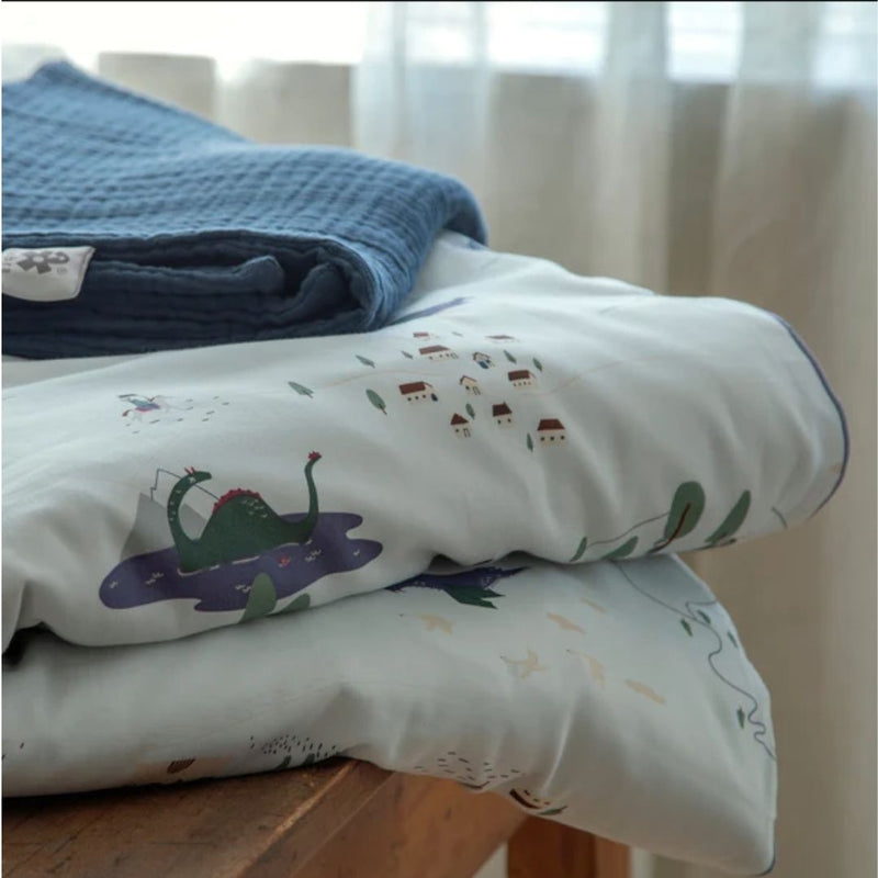 Sebra Interior Junior Bed Linen (Duvet 100x140cm / Pillow 40x45cm) - Dragon Tales