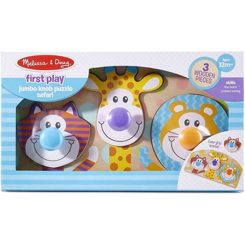 Melissa &amp; Doug First Play Jumbo Knob Puzzle - Safari