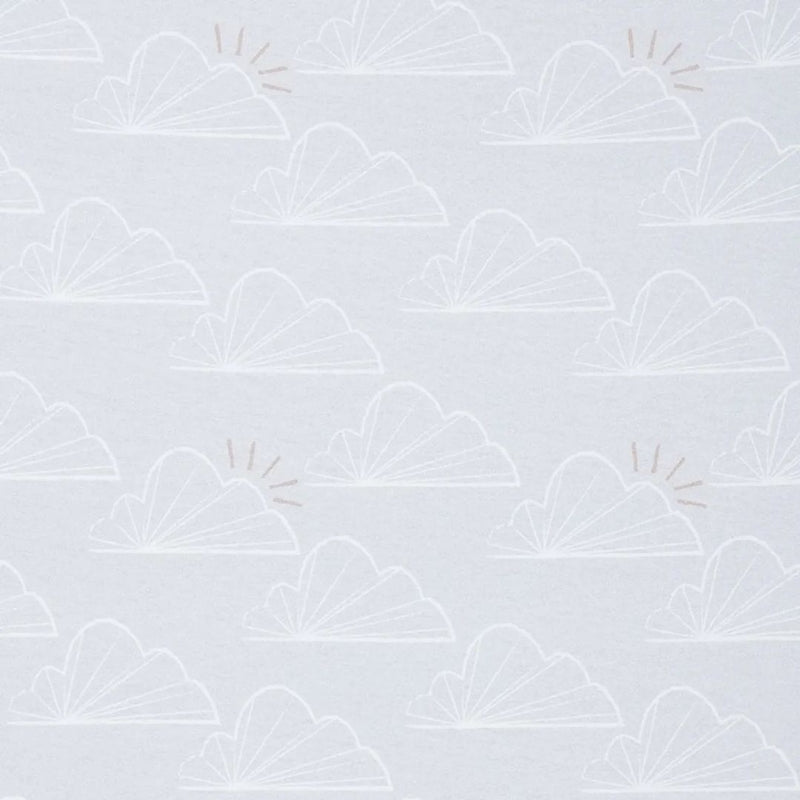 Shnuggle Moses Basket Fitted Sheets - Grey (2-Pack)