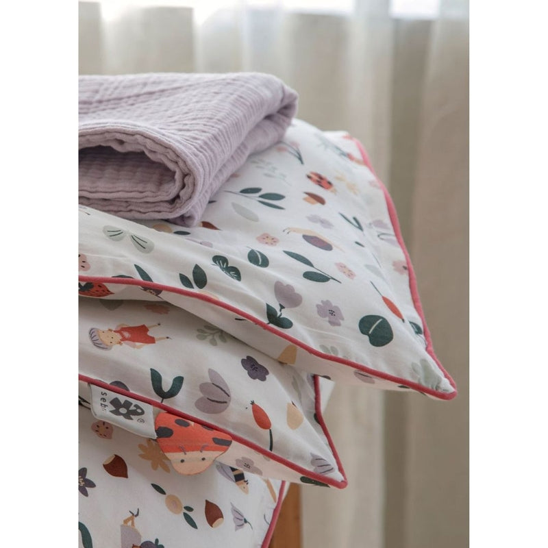 Sebra Interior Junior Bed Linen (Duvet 100x140cm / Pillow 40x45cm) - Pixie Land