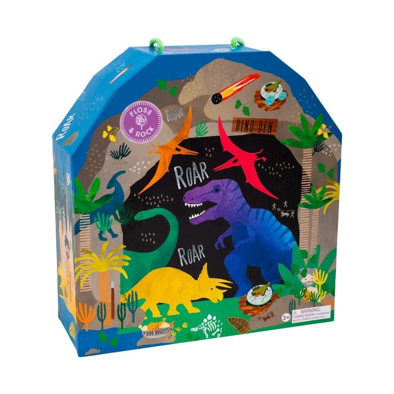 Floss & Rock Playbox with Wooden Pieces - Dinosaur