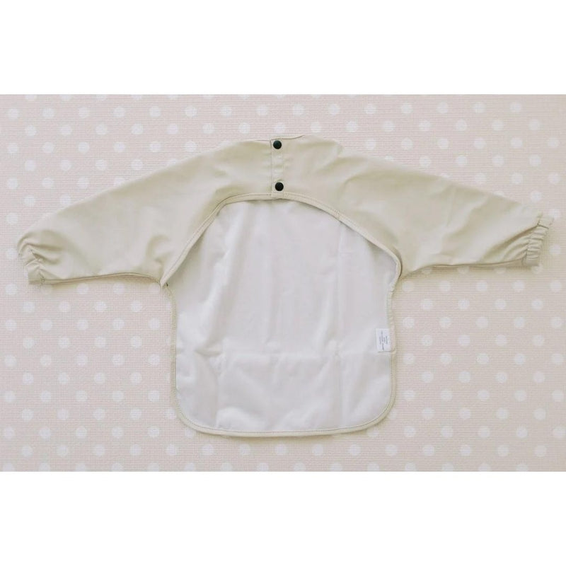 Milk It Baby Sleeved Bib - Safari Beige
