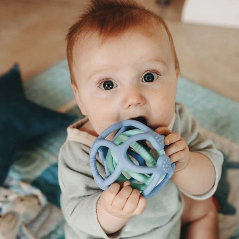 Jellystone Designs Sensory Ball & Fidget 2-Pack - Soft Blue & Soft Mint