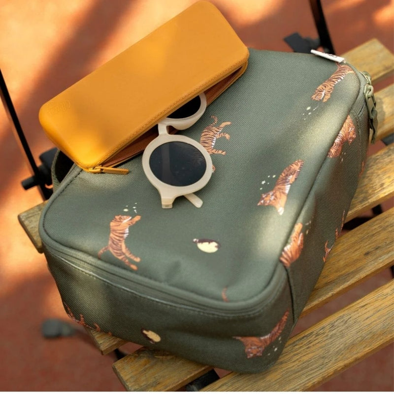 Citron Insulated Square Lunch Bag - Tiger