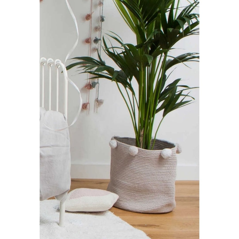 Lorena Canals Baby Basket Bubbly Grey Ø30x30cm