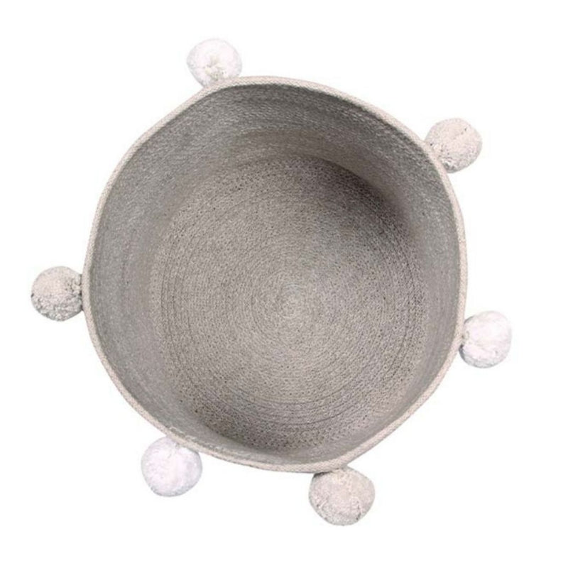 Lorena Canals Baby Basket Bubbly Grey Ø30x30cm