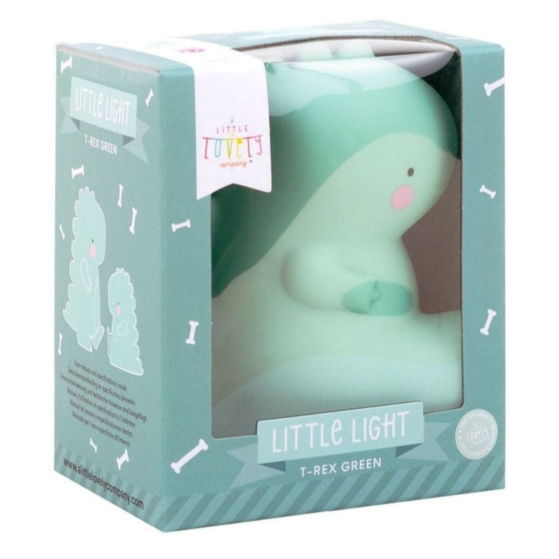 A Little Lovely Company Little Light - T-Rex - Green