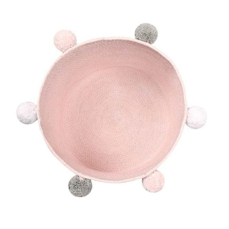 Lorena Canals Baby Basket Bubbly Pink Ø30x30cm