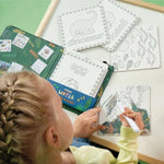 Floss & Rock Magic Water Colour-In Cards - Dinosaur