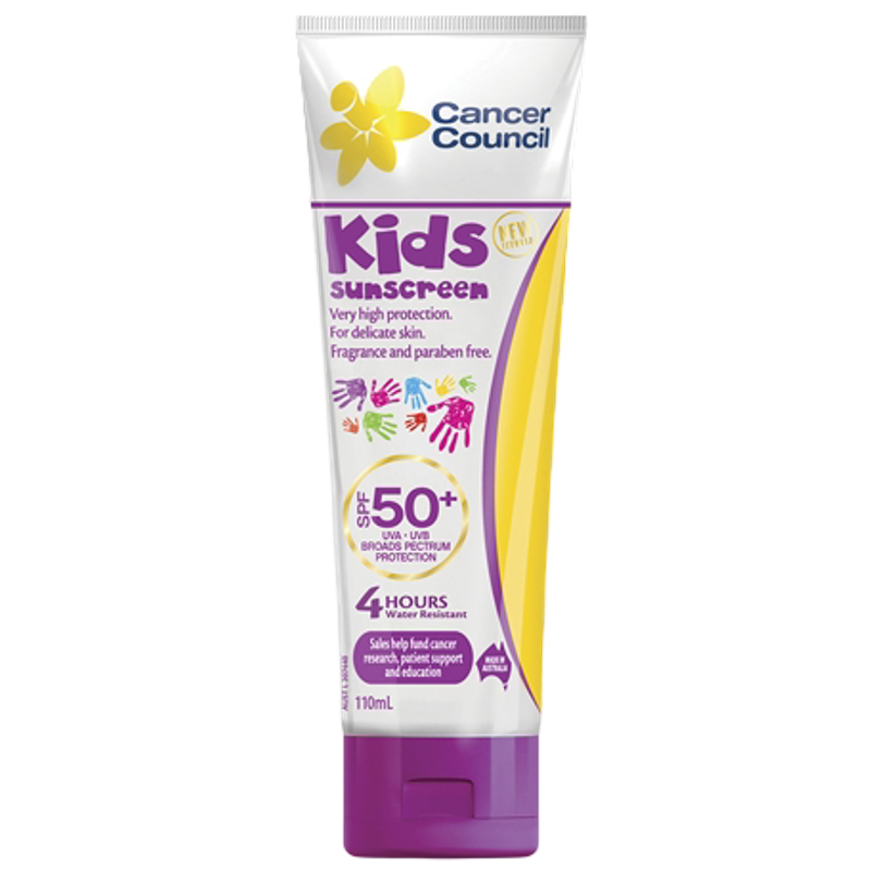 Cancer Council Kids Sunscreen SPF50+ 110ml Tube