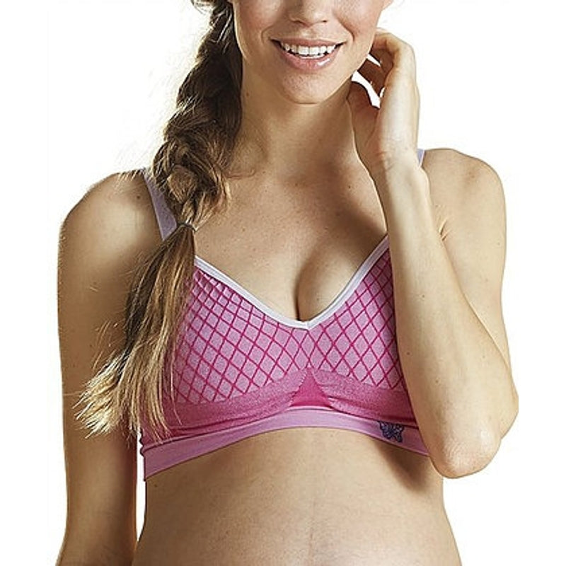 Cantaloop Harlequin Nursing Bra (Pink)