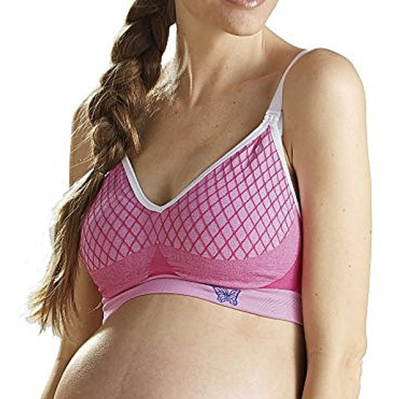 Cantaloop Harlequin Nursing Bra (Pink)
