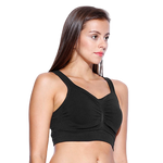 Cantaloop Pregnancy Bra (Black with Purple)