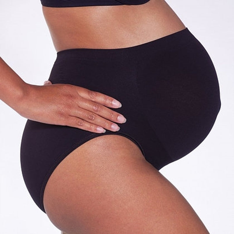 Cantaloop Pregnancy Support Brief (Black with Purple)