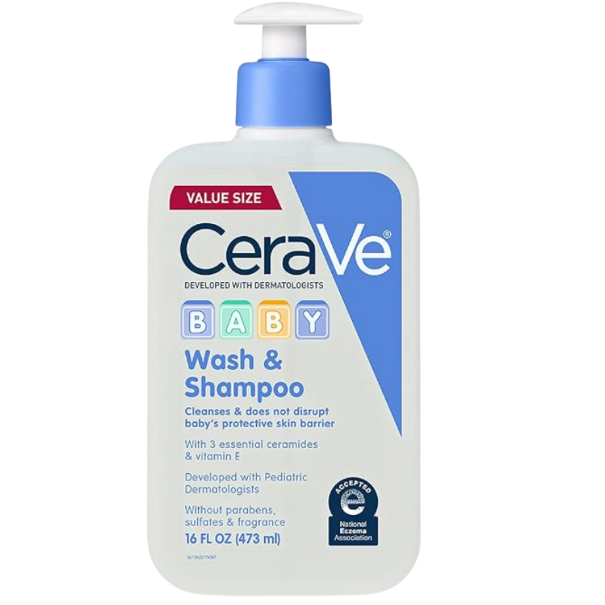 CeraVe Baby 2-in-1 Wash & Shampoo with Vitamin E for Hair & Skin