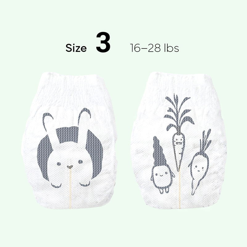 Parasol Clear+Dry Natural Diapers Size 3/M - 32x4pcs