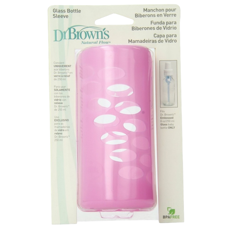 布朗博士 8 盎司粉紅色保護套