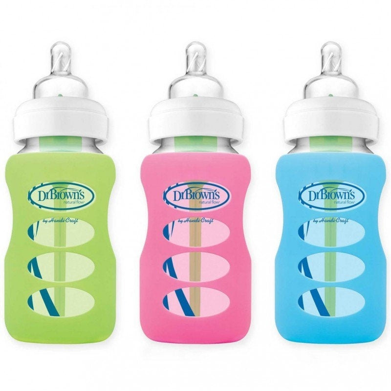 Dr Brown's Wide-Neck Glass Bottle Sleeve 9oz