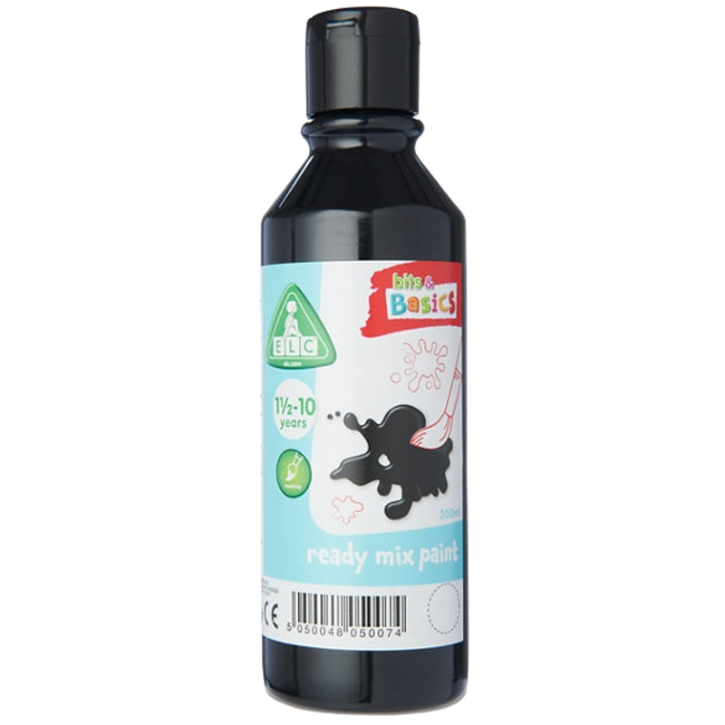 ELC Black Ready Mix Paint 300ml