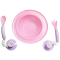 Ezee-Reach Stay-Put Cutlery+Bowl - Pink Fairy