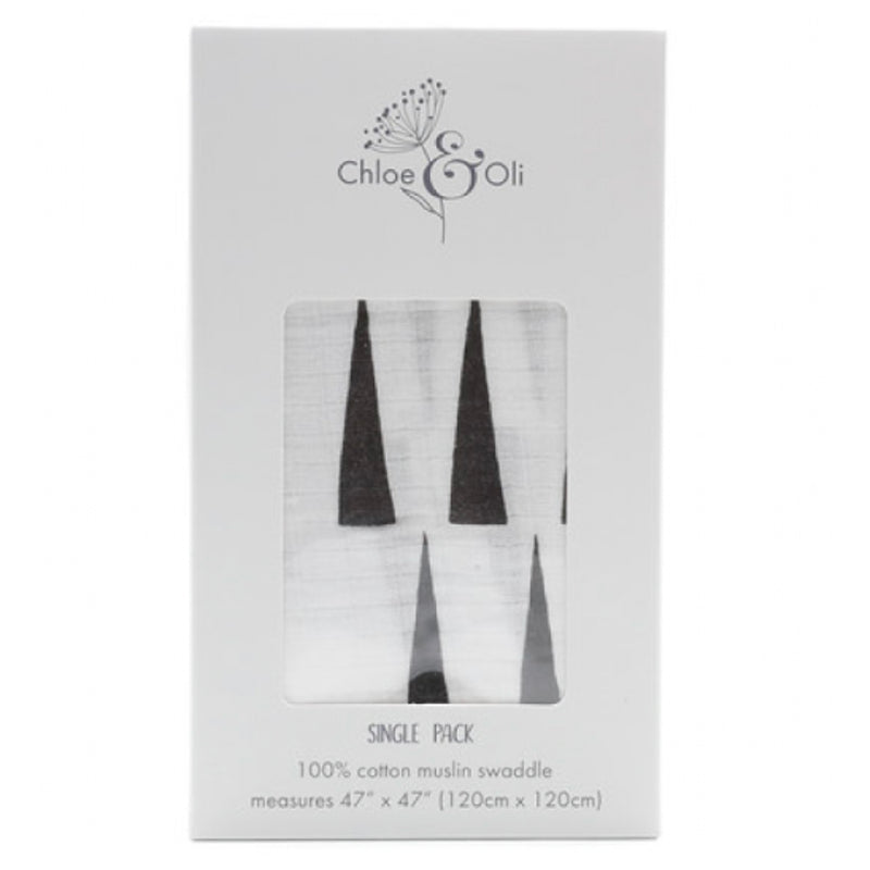 Chloe & Oli Classic Muslin Swaddle 1-Pack - Geometric Dreams