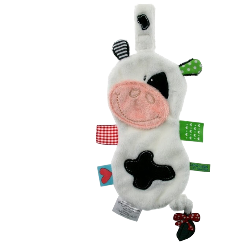 標籤標籤奶嘴毯 - 乳牛