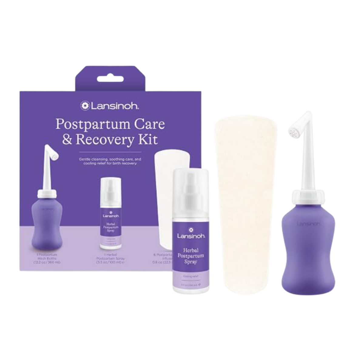 Lansinoh Postpartum Recovery Essentials Kit - 8pcs