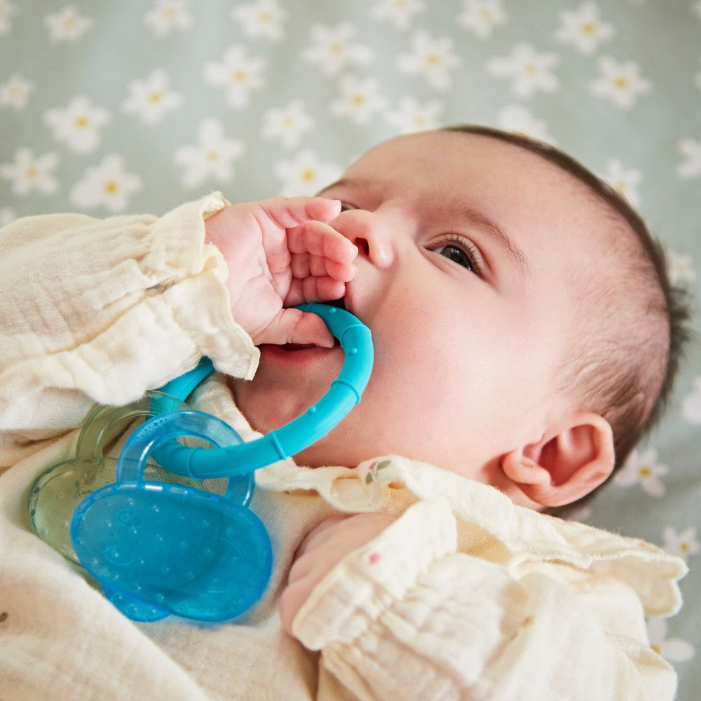 Matchstick Monkey Cooling Teether - Blue & Mint